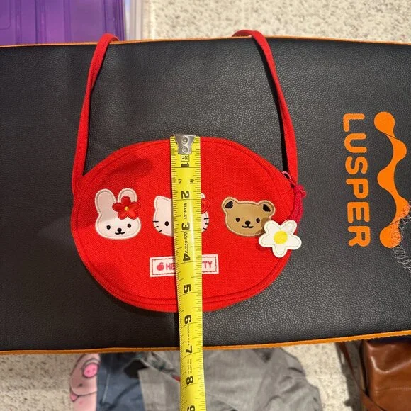 Hello Kitty Sanrio 2000s Red Kitty Crossbody Purse Bag RARE Vintage Kitty - Picture 6 of 7